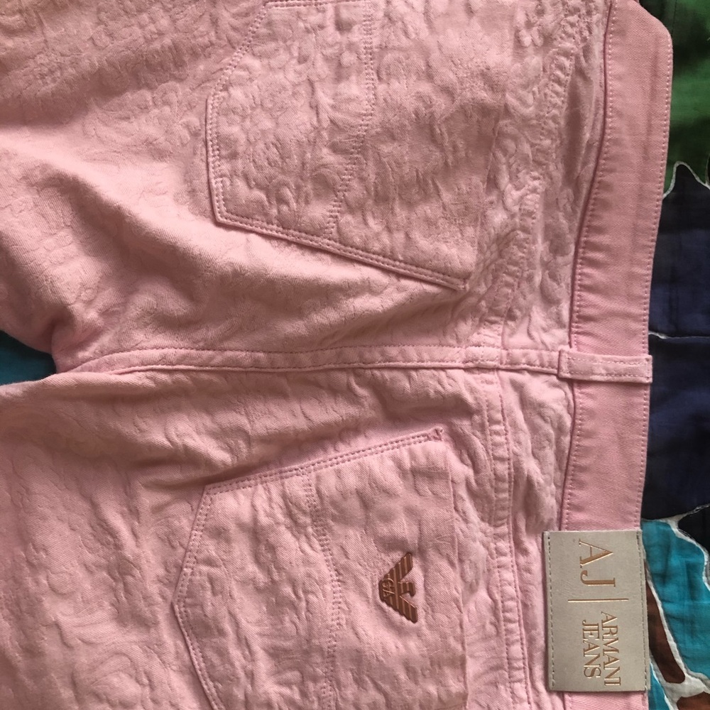 Pink Armani jeans